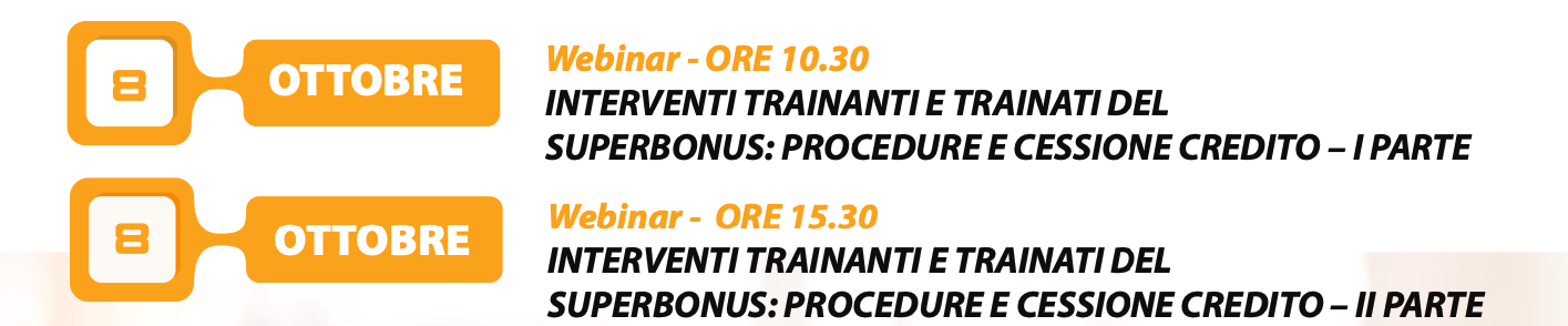 Interventi trainanti e trainati del superbonus: procedure e cessione credito